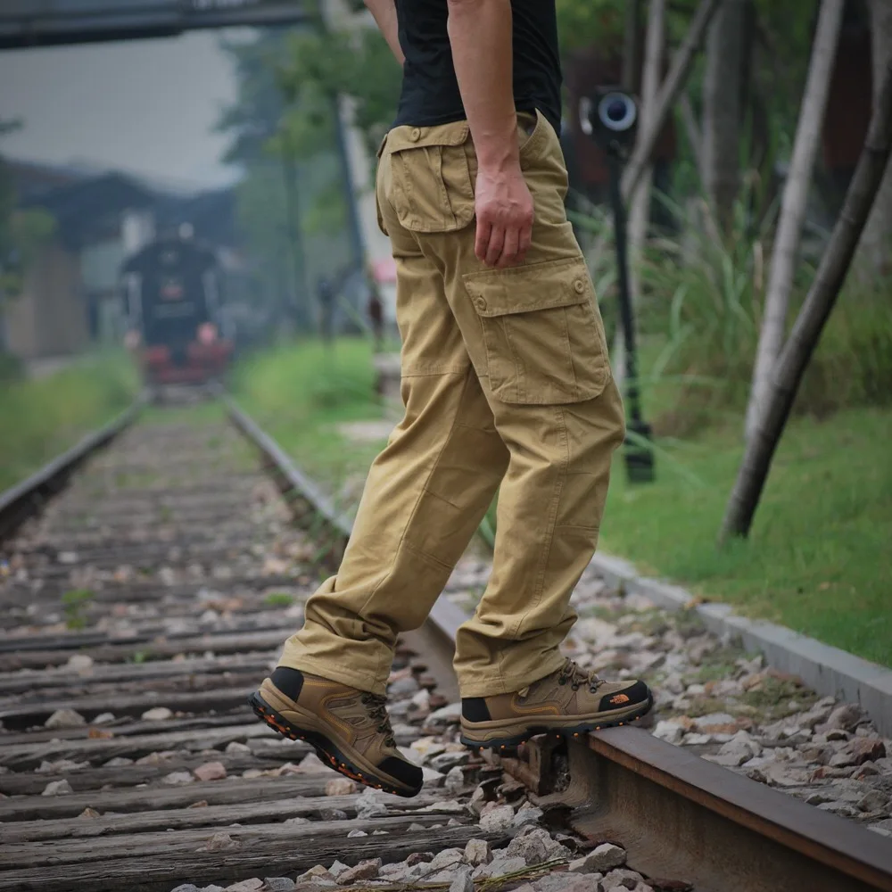 Армейские военные брюки хлопок много карманов стрейч гибкие повседневные брюки тактические брюки карго мужские