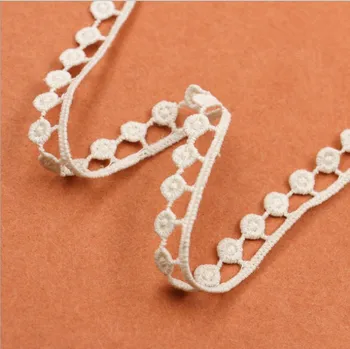 

60Yards Fringe Ribbon Lace Trim Ball DIY Sewing Accessory Lace Knitted Fabric Home Wedding Decoration Handmade Craft