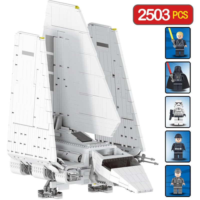 

2503 PCS Technic Star Wars Series Compatible LegoINGLYS Space Fighting Imperial Shuttle Large Building Blocks Toys for Children