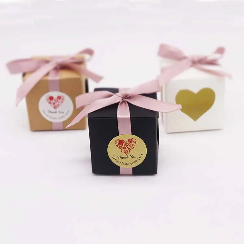 

New cute 5*5*5cm 10pcs/lot White/Black/brown color window Heart Shaped Window cupcake boxes cookies wedding candy faovr box