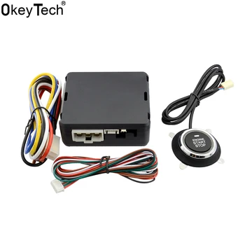 

OkeyTech Best Car START STOP Engine System Push Button keyless Entry System With Start Stop Button Auto Alarm Remote Engine