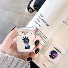 Чехол для Apple airpods, чехол с рисунком Рика и Морти, беспроводной Bluetooth чехол для наушников Airpods, Мягкий защитный чехол