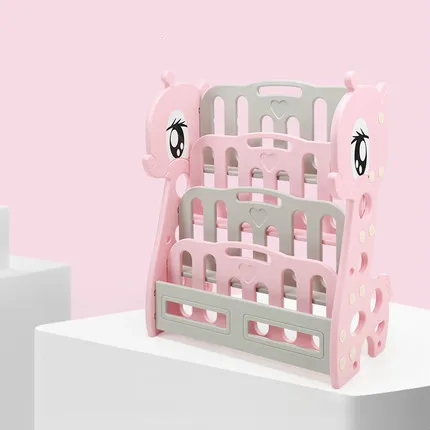 D3 Pink Луи Мода Детские книжные шкафы книжная полка детская игрушка Коллекция детского сада простая пластиковая мультяшная картина - Цвет: D3 Pink