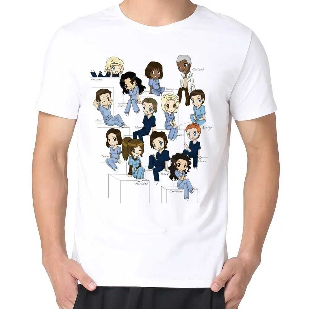 Мужская симпатичная футболка с рисунком евро-размера/Футболка для мальчика, забавная футболка с анатомией грий, Футболка с рукавами