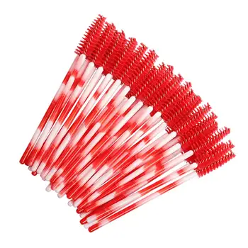 

1000pcs/lot Disposable Nylon Mascara Wands Colorful Red Eyebrow Comb Brushes Lashes Makeup Brushes Eyelash Extension Tools