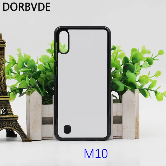 2D чехол, сублимационная печать для samsung M10 M20 жесткий Пластик с пустые металлические вставки 50 шт