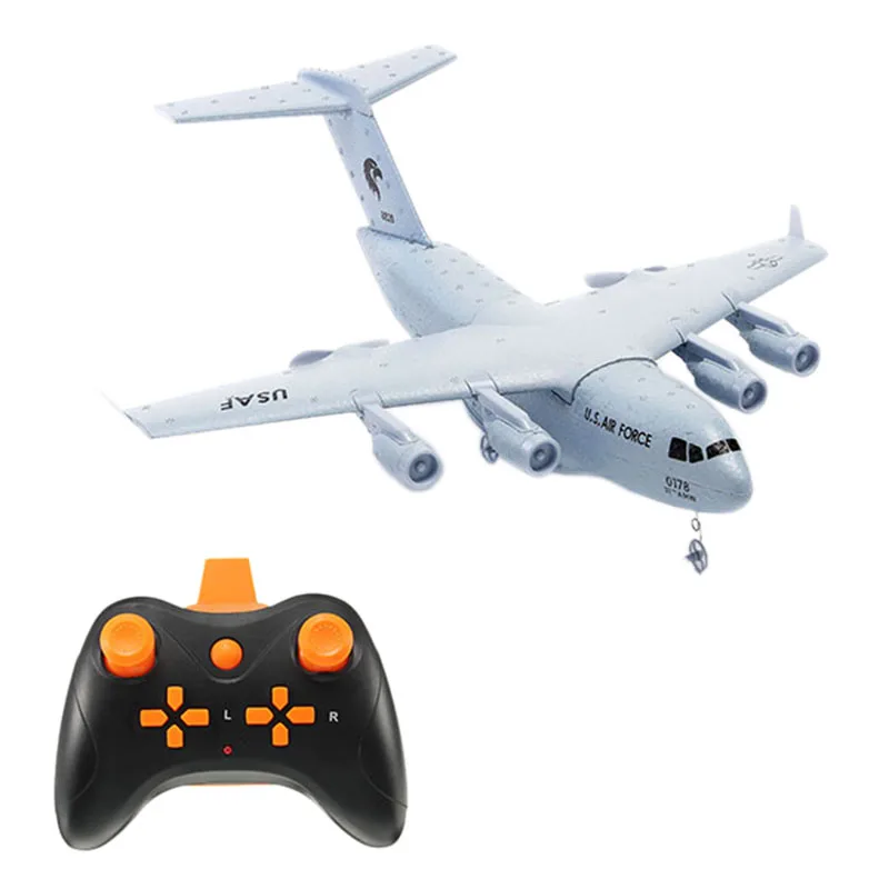 RC самолет C17 транспорт 373 мм размах крыльев Epp Diy Rc Самолет Rtf реактивный Летающий