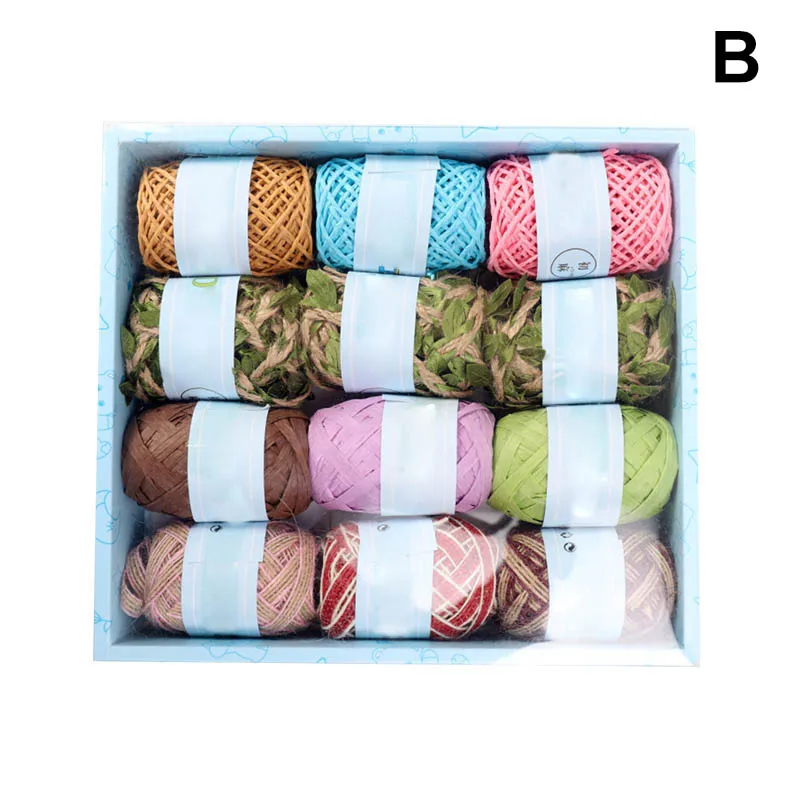 

12 Rolls/Box Handmade Mixed Braided Rope for Party Wedding Decoration @LS AP12