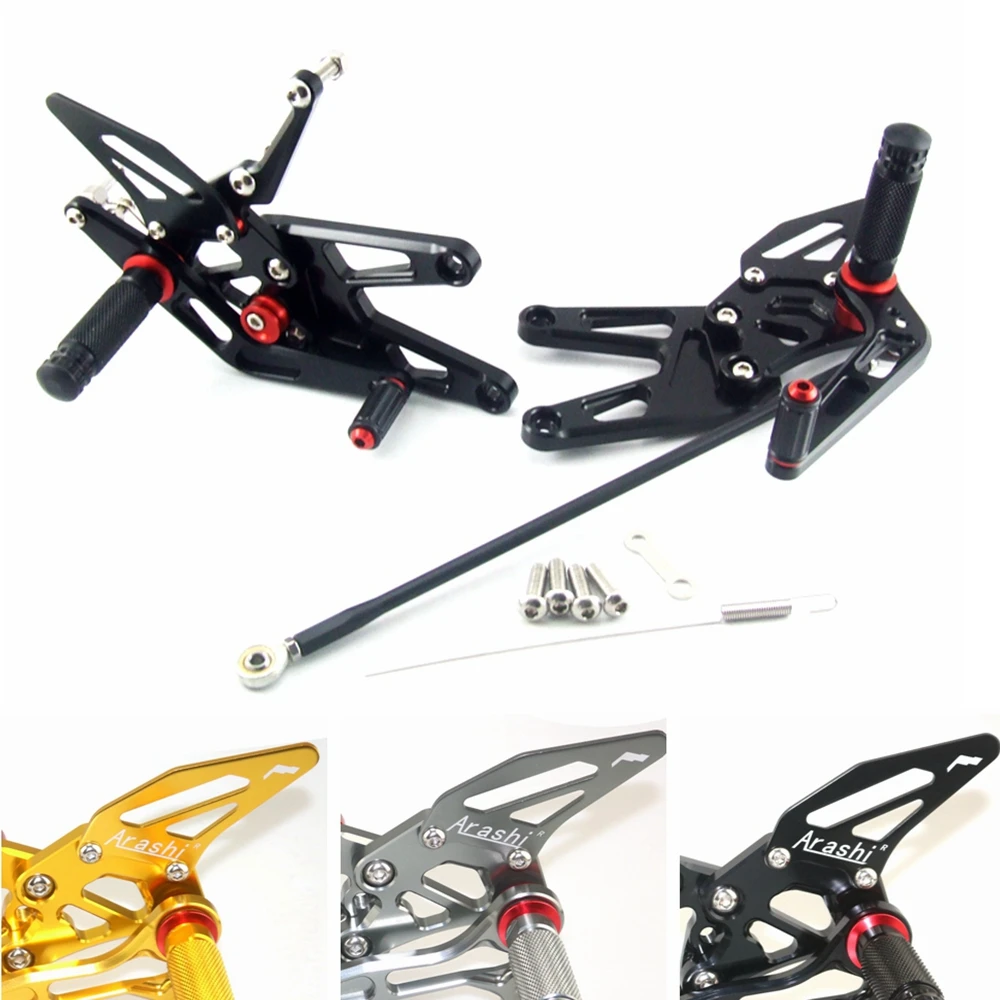 

CNC Adjustable Rear Set Rearsets Footrest Foot Rest For YAMAHA R6 2003 2004 2005
