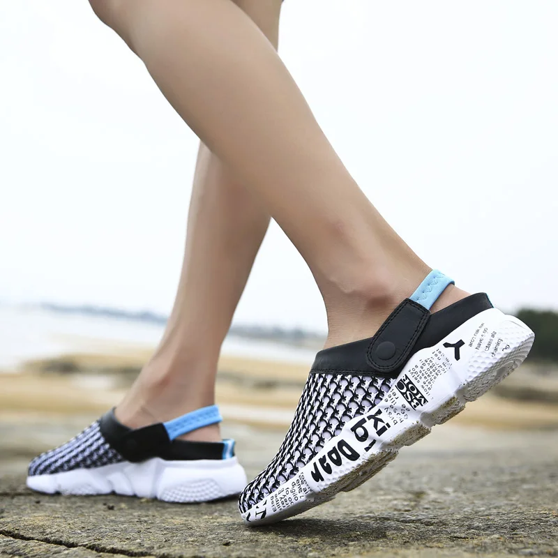 Macvise New 2019 Men Summer Shoes Slip-on Croc Clogs Water Sandals Breathable&light Casual Slippers