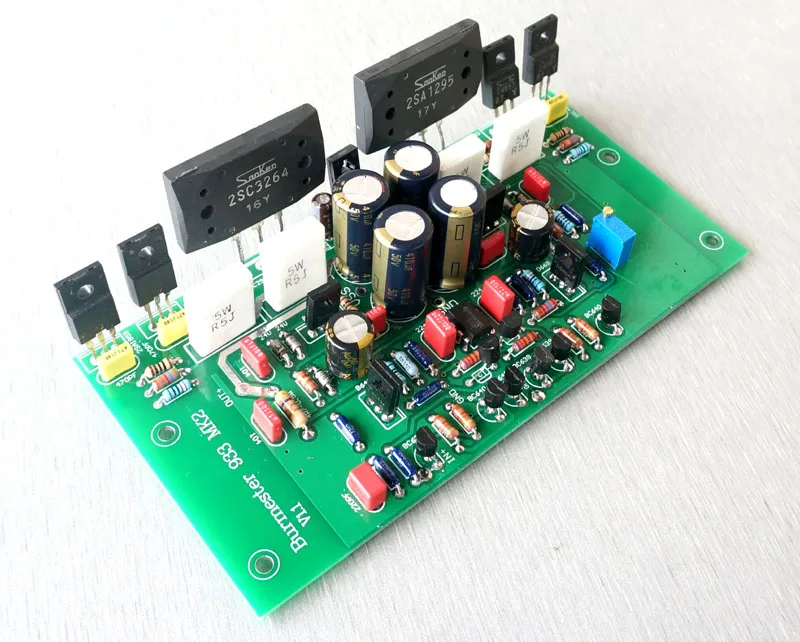 

One Pair Assembled 2SA1295 2SC3264 Power Amplifier Board Base On Burmester 933 circuit Two Channels