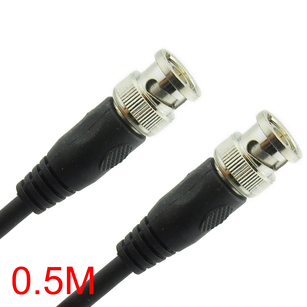 Image of "0.5M/1.6FT BNC Male to BNC Male Connector RG59 Coaxial Cable For CCTV Camera"