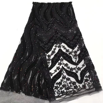 

Wholesale African Lace Fabric 2018 High Quality Lace Latest Designer Tulle Lace Fabric Cheap African Grid Lace Fabric