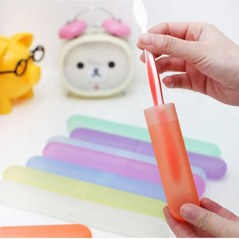 المحمولة السفر فرشاة أسنان حامل غطاء معجون الأسنان مربع التخييم في الهواء الطلق المنزلية تخزين كوب مربع الحمام اكسسوارات 1 قطعة