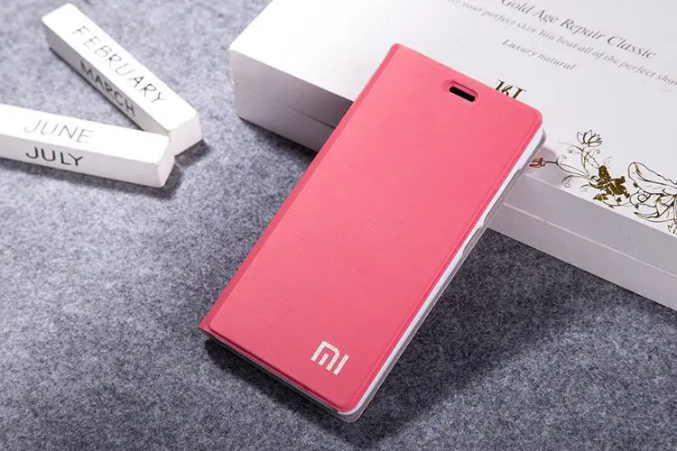 Для Xiaomi Redmi 2 известный бренд флип чехол для телефона Redmi 2A 4,7 ''Бумажник кожаный чехол пленка для экрана Подарочный держатель для карт - Цвет: rose