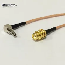 RF SMA переключатель CRC9 помощью соединительного кабеля SMA разъем переборка переключатель CRC9 разъем под прямым углом RG316 кабель 15 см 6″
