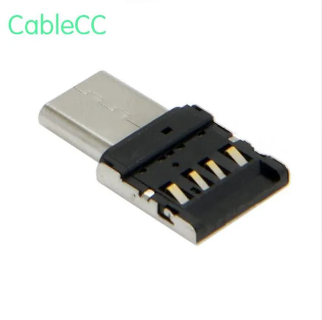 

1pcs/Ultra Mini Type-C USB-C to USB 2.0 OTG Adapter for Cell Phone Tablet & USB Cable & Flash Disk