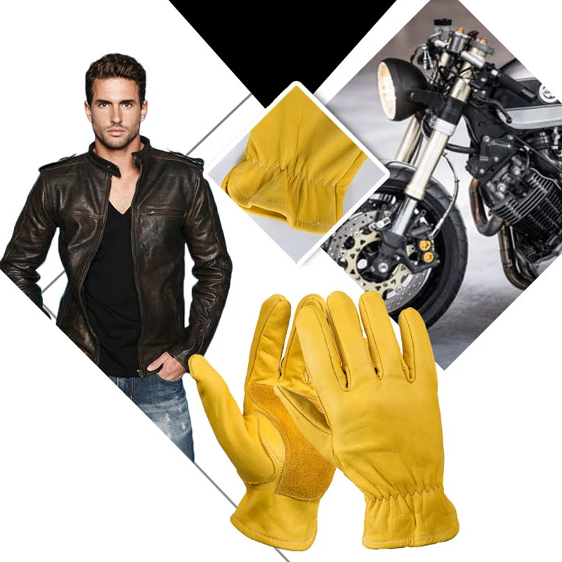 OZERO спортивные перчатки мужские мотоциклетные лыжные перчатки из воловьей кожи ветрозащитные Анти-холодные анти-водительские безопасные походные охотничьи перчатки Revit 1016