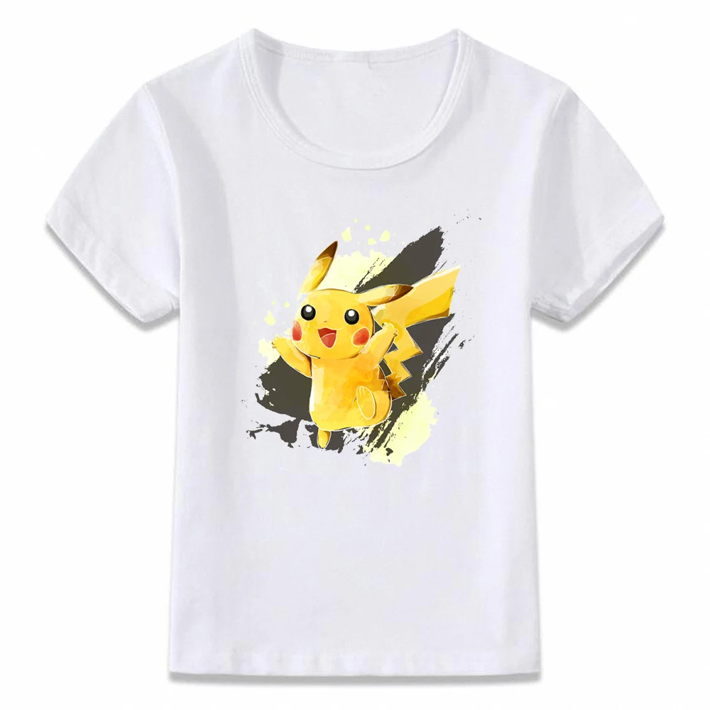 Kids Clothes T Shirt Matryoshka Pikachu Evolution Pichu Pokemon T-shirt for Boys and Girls Shirts Tee oal009 - Цвет: oal009g