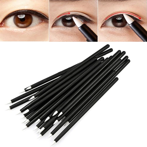 Designed 50Pcs Cosmetic Disposable Eyeliner Liquid Wand Applicator