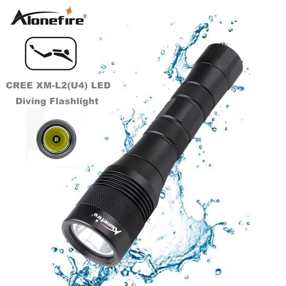 alonefire dv47 Дайвинг фонарик XML L2 LED Водонепроницаемый подводный лампы погружения 150 м лампы Lanterna LED Diver факел