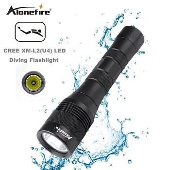 

AloneFire DV47 Diving flashlight Torch XML L2 LED Waterproof Underwater Lamp Dive 150m Lamp lanterna led diver torch 26650