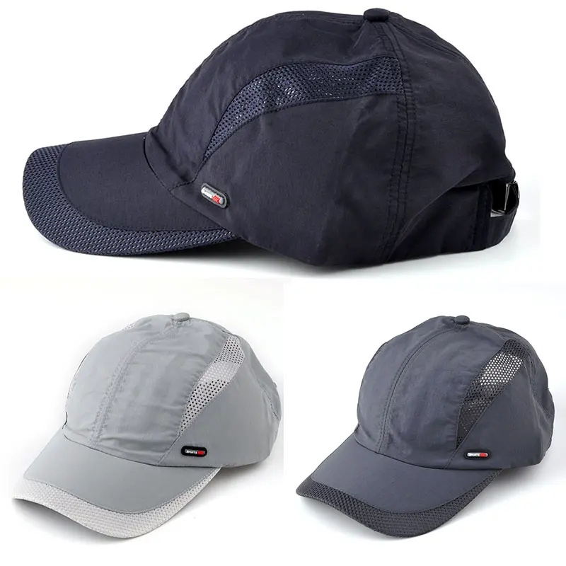 Унисекс регулируемые шапки Спорт на открытом воздухе шляпа от солнца быстросохнущие шапки для гольфа