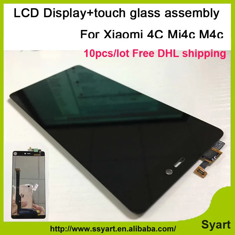 

10pcs/lot Free DHL 5.0" Cellphone LCD Screen FHD1920X1080 lcd display+Touch Panel Replacement Pantalla For Xiaomi Mi 4C Mi4C