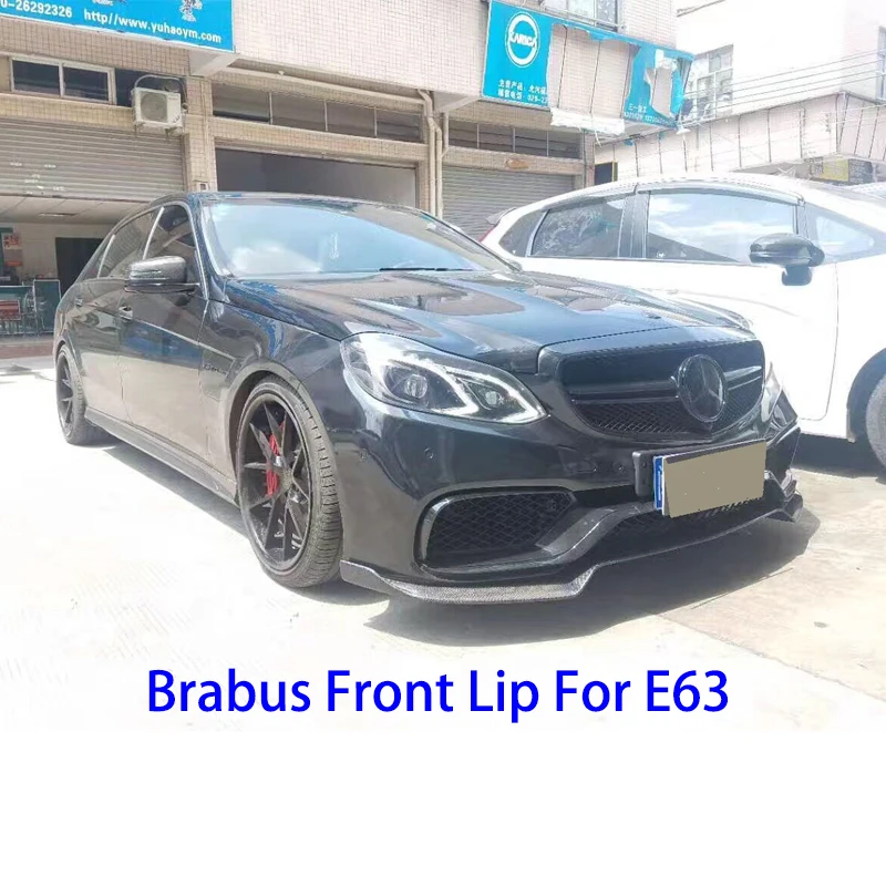 

W212 B Style Carbon Fiber Front Lip Spoilers bumper for Benz EClass W212 Facelift E200E300 with Amg Package & E63 2014 2015 2016