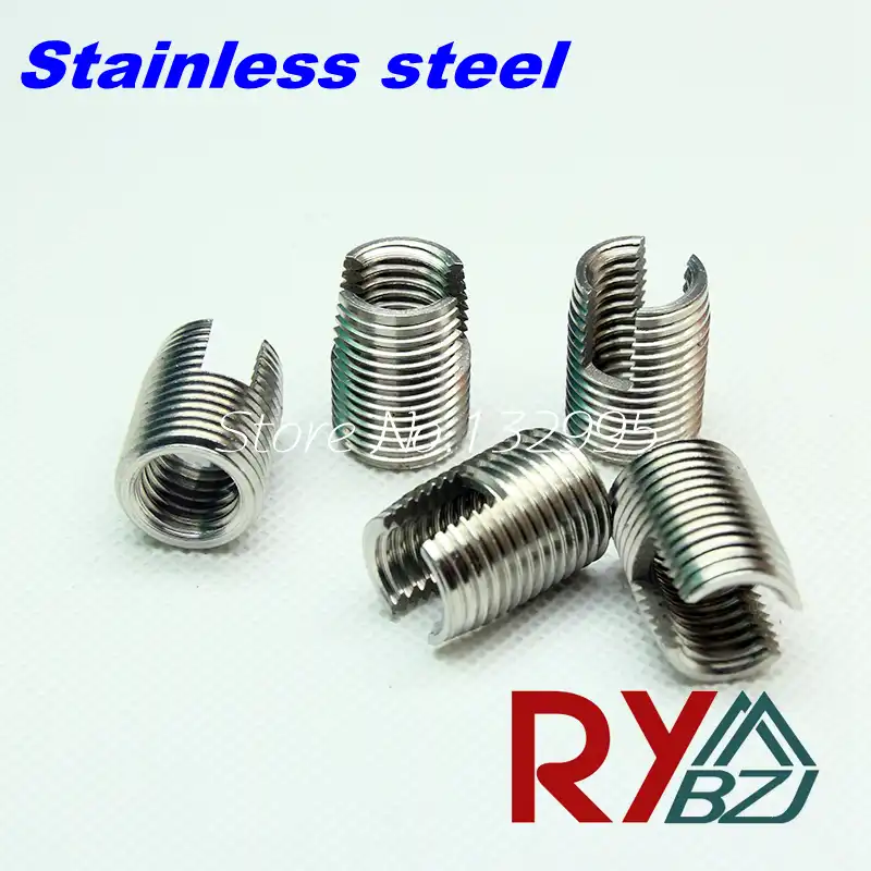 Self Tapping insert nut Bushing 302 slotted type Wire Thread Repair Insert M2 M2.5 M3 M4 M5 M6