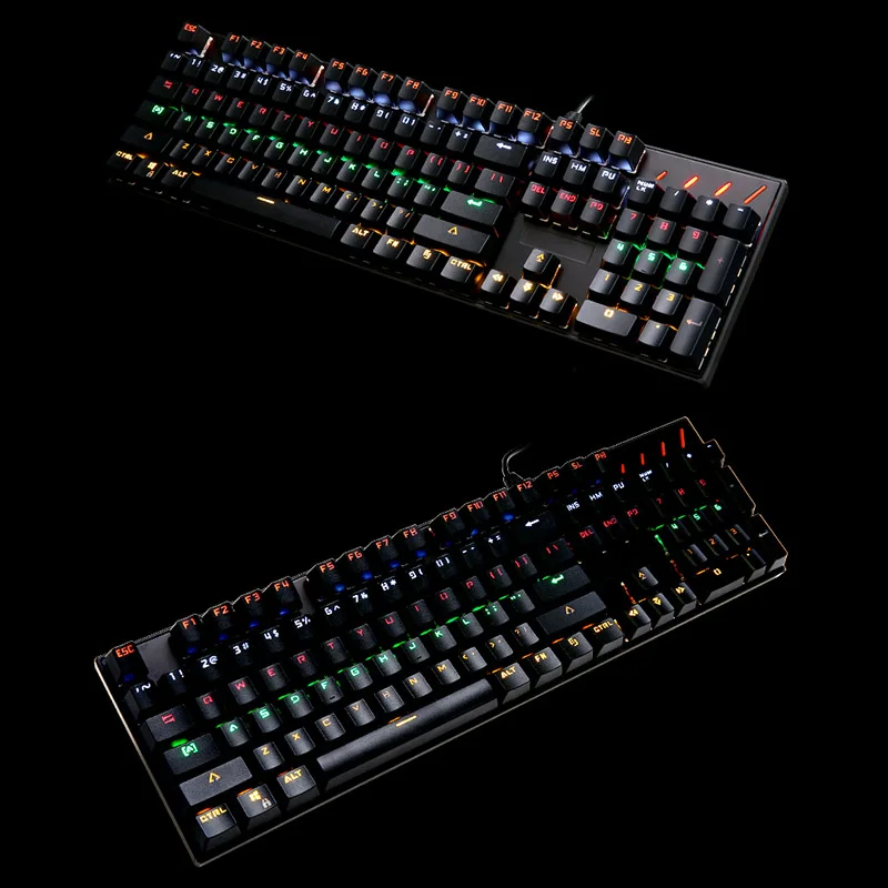 

Mechanical Gaming Keyboard 104 Key Metal RGB Lighting Waterproof Wired USB For Computer Laptop LSMK99