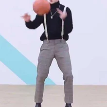 Мужские Ретро серые клетчатые брюки винтажные повседневные штаны с подтяжками JL