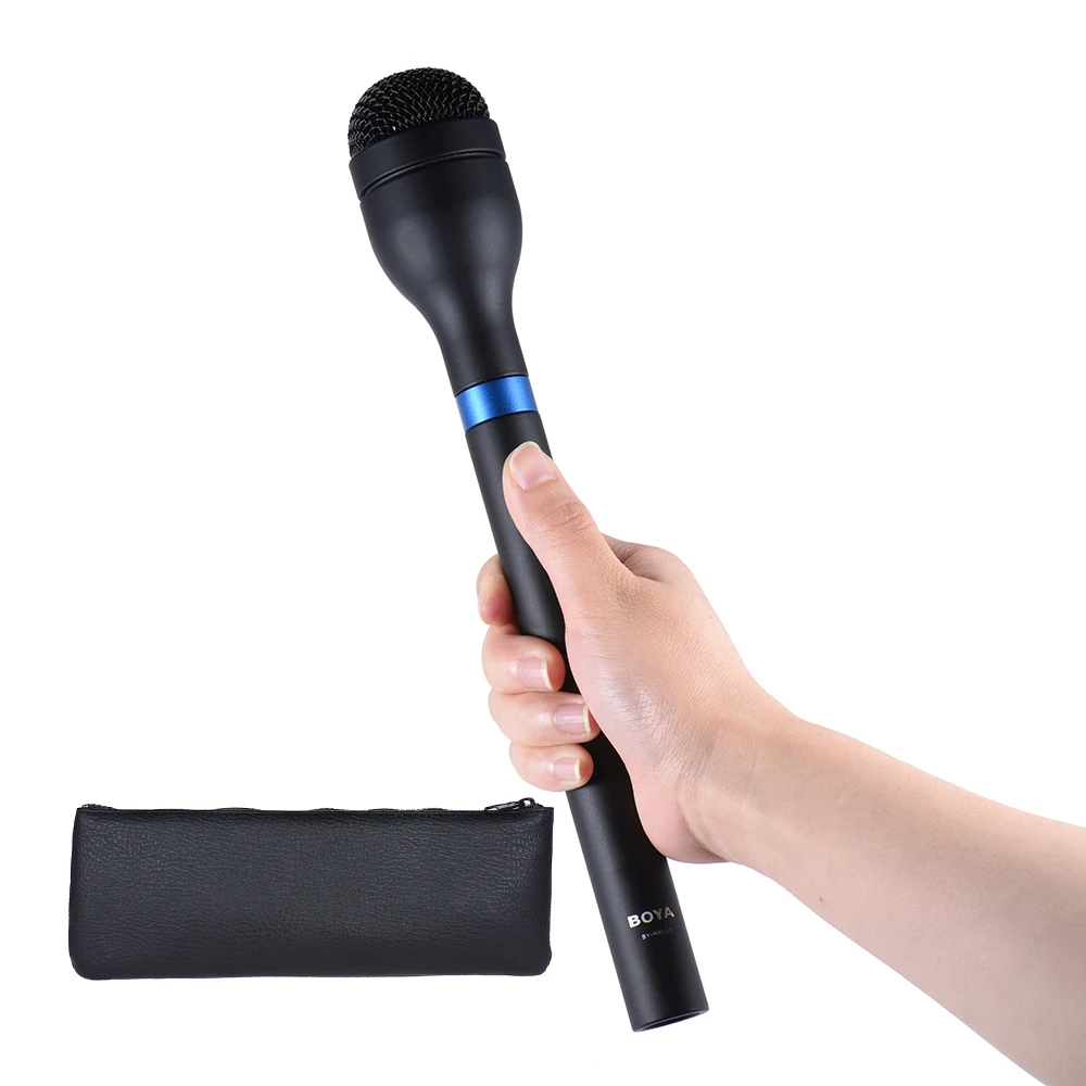 

Microphone BY-HM100 with xlr connection durable aluminum alloy body and extra long handle.