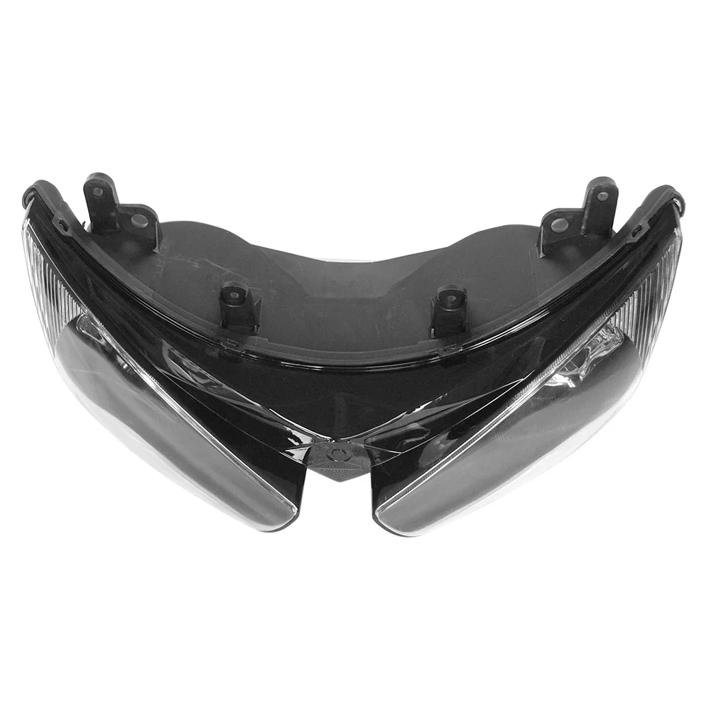 Motorcycle Front Headlight for Kawasaki Ninja ZX6R 2005 2006 ZX-6R, Lighting Headlamp Lamp, Black Color