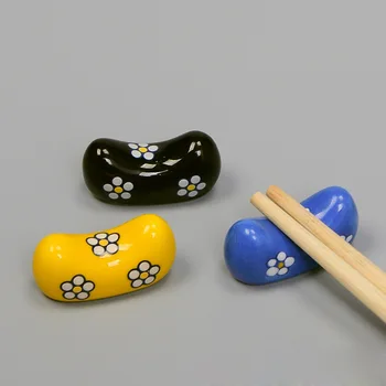 

120pcs Creative Japanese Style Chopsticks Rest Ceramic Pillow Shaped Chopsticks Holder Hotel Restaurant Tableware W9651