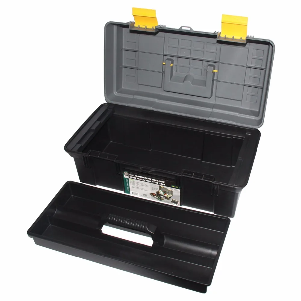 

Free Shipping Pro'skit Multi-function Tool Box with Removable Tobe Tray (O.D.:410x210x185mm) Tool Case Toolkit Component Storage