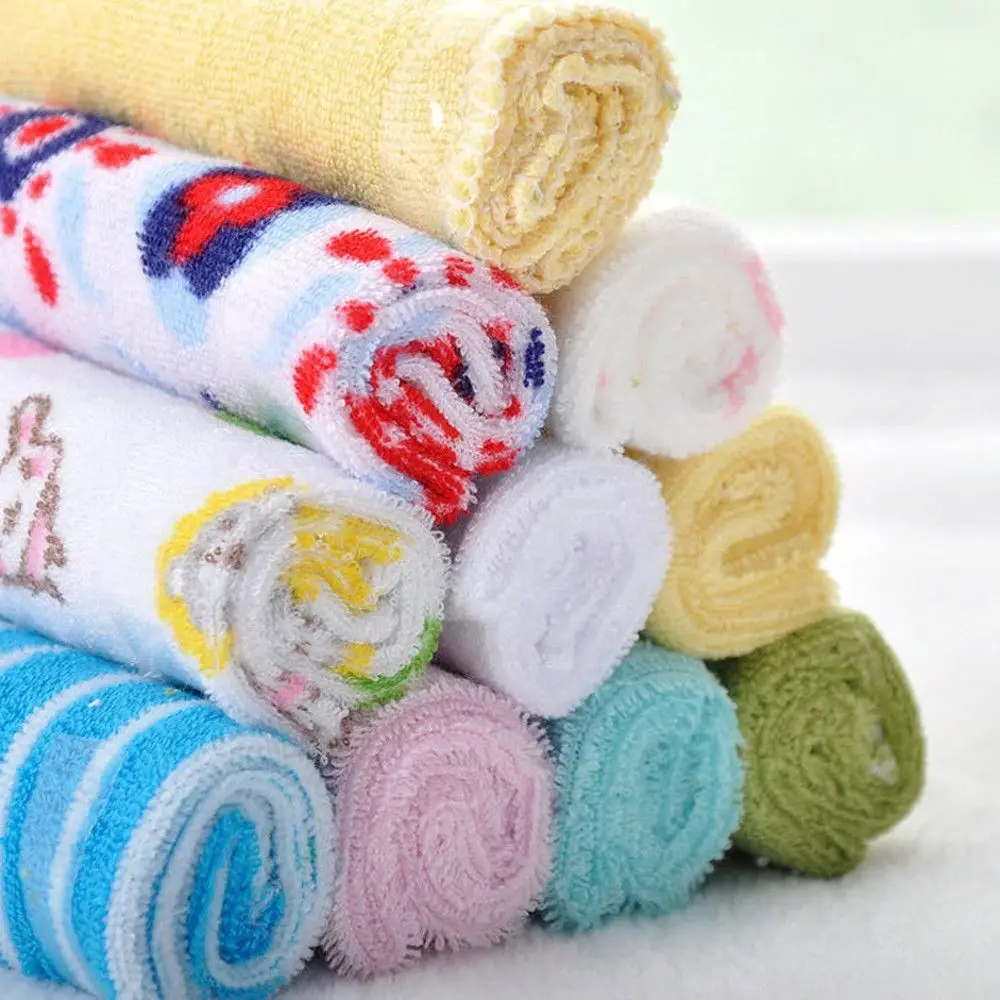 8 шт. Прочный Маленький Детский носовой платок для ванной мягкие полотенца мочалка салфетки для маленьких детей мальчиков и девочек