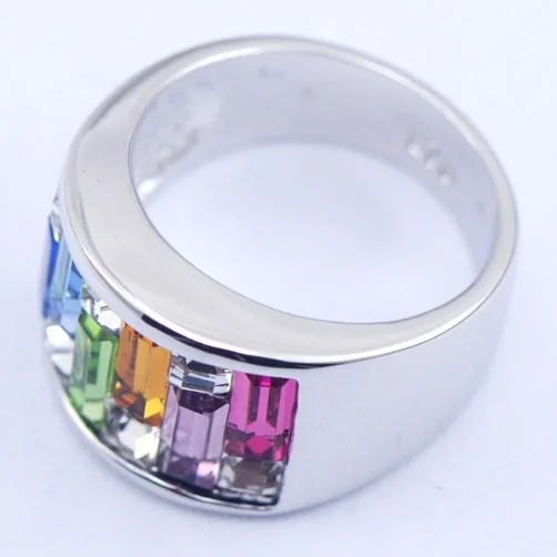 Женское кольцо из серебра 925 пробы с имитацией изумруда|925 sterling silver ring|sterling ringssilver