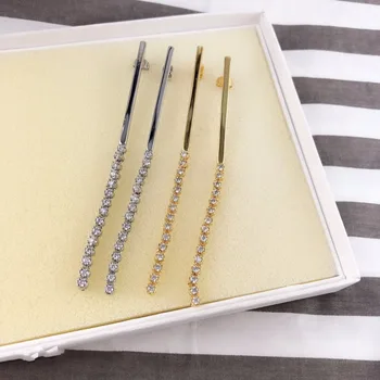 

High-end Water Drill Long Drill Chain Anti-allergy Copper-plated Long Earrings White And Gold Boucle Oorbel Ohrringe boucle