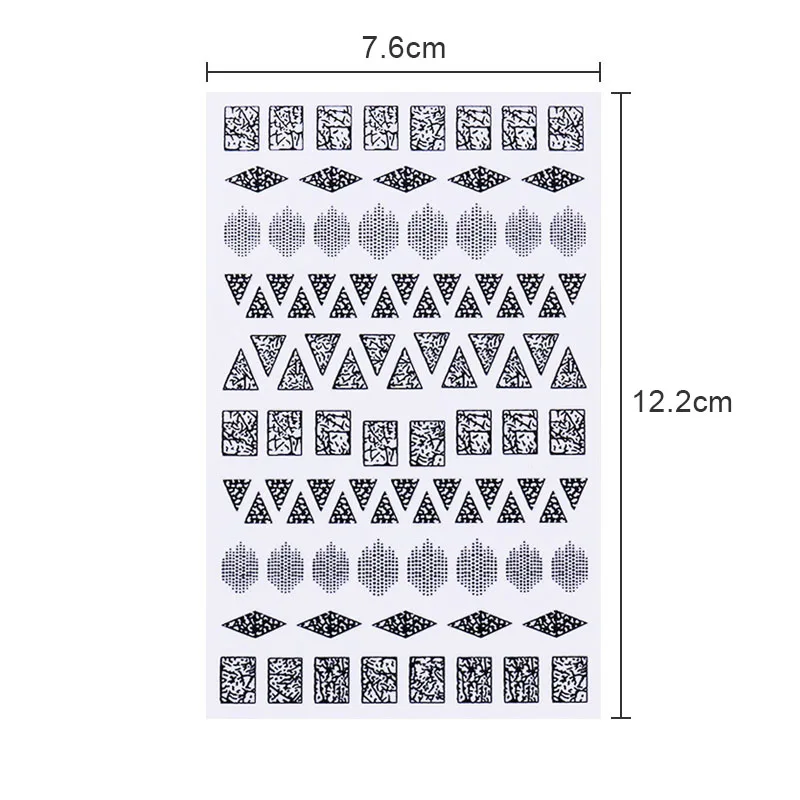 1 шт Необычные 3D наклейки для дизайна ногтей голографические геометрические клей для накладных ногтей переводные наклейки маникюрные наклейки украшения