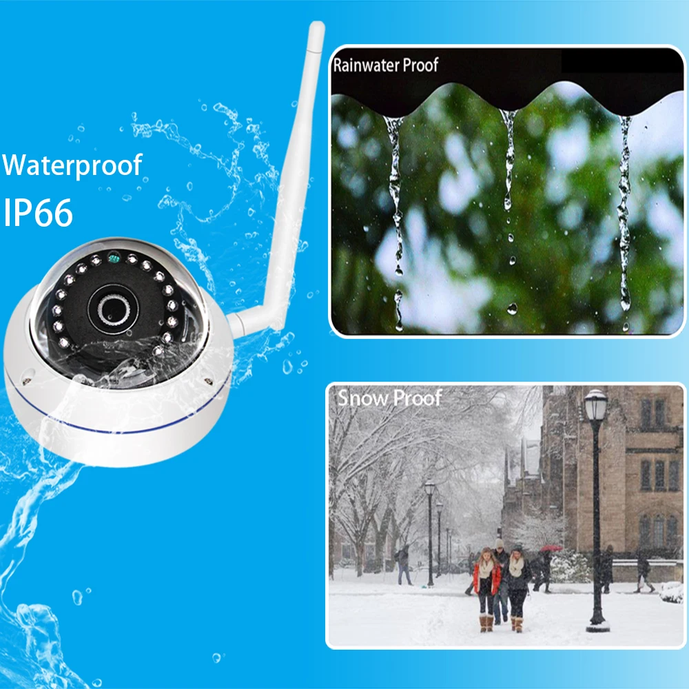 CCTV Системы 4CH Беспроводной 960 P NVR 4 шт. 1.3MP ИК Крытый P2P Wi Fi IP камера видеонаблюдения