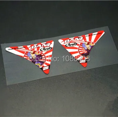 

1 Pair Car Styling Covers Motorcycle Helmet Visor Sticker Decals Vinyl Tape Reflective for Arai MogoGP Dani Pedrosa 26 3M