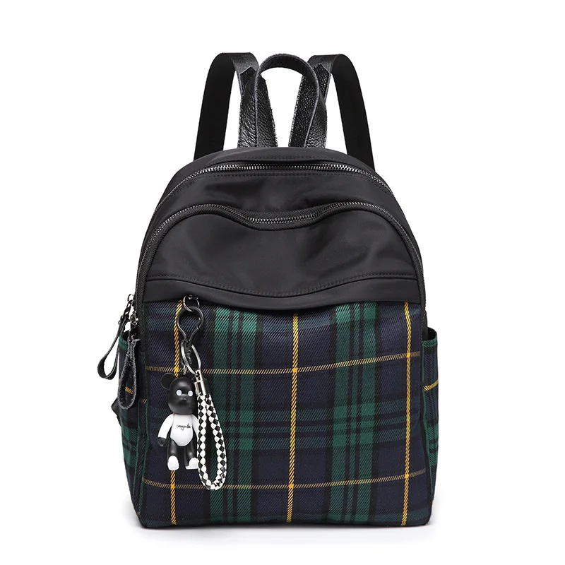 

Fashion and Recreational Student Travel Bag with New Coloured Checker Backpack in 2019
