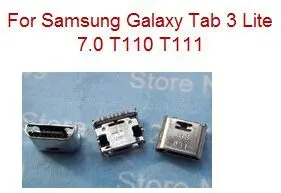 

10pcs/lot micro usb charging port connector For Samsung Galaxy Tab 3 Lite 7.0 T110 T111