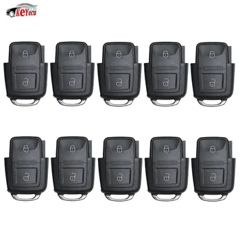 

KEYECU 10 Pcs/lot New Replacement Remote Car Key Control 433MHz ID48 Chip for Volkswagen 1J0 959 753 N