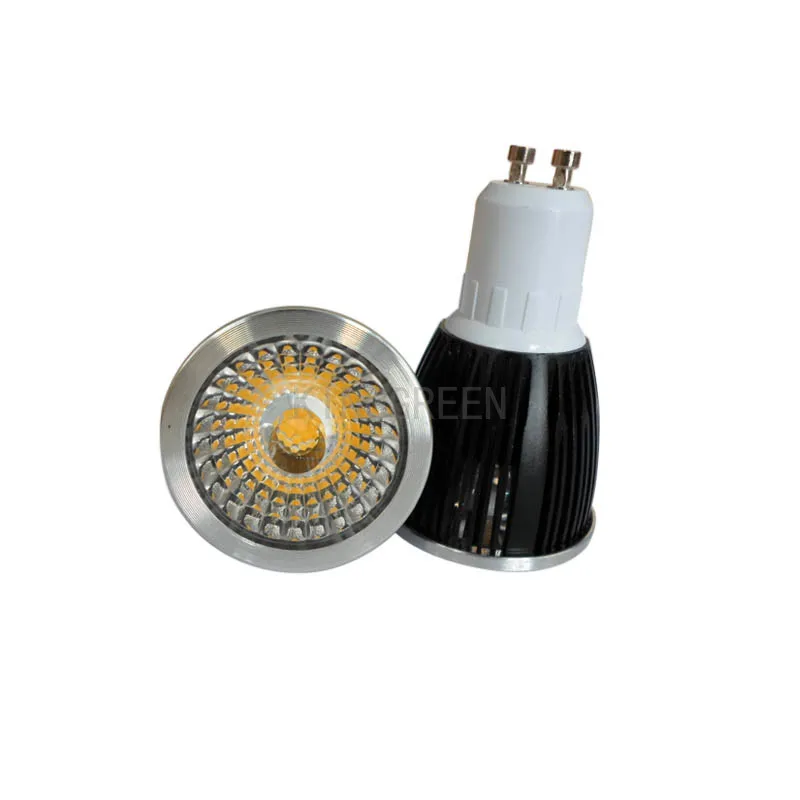 5X Support dimmer popular GU10/E27/E14 7W COB LED spotlight with led lens dimmable COB LED