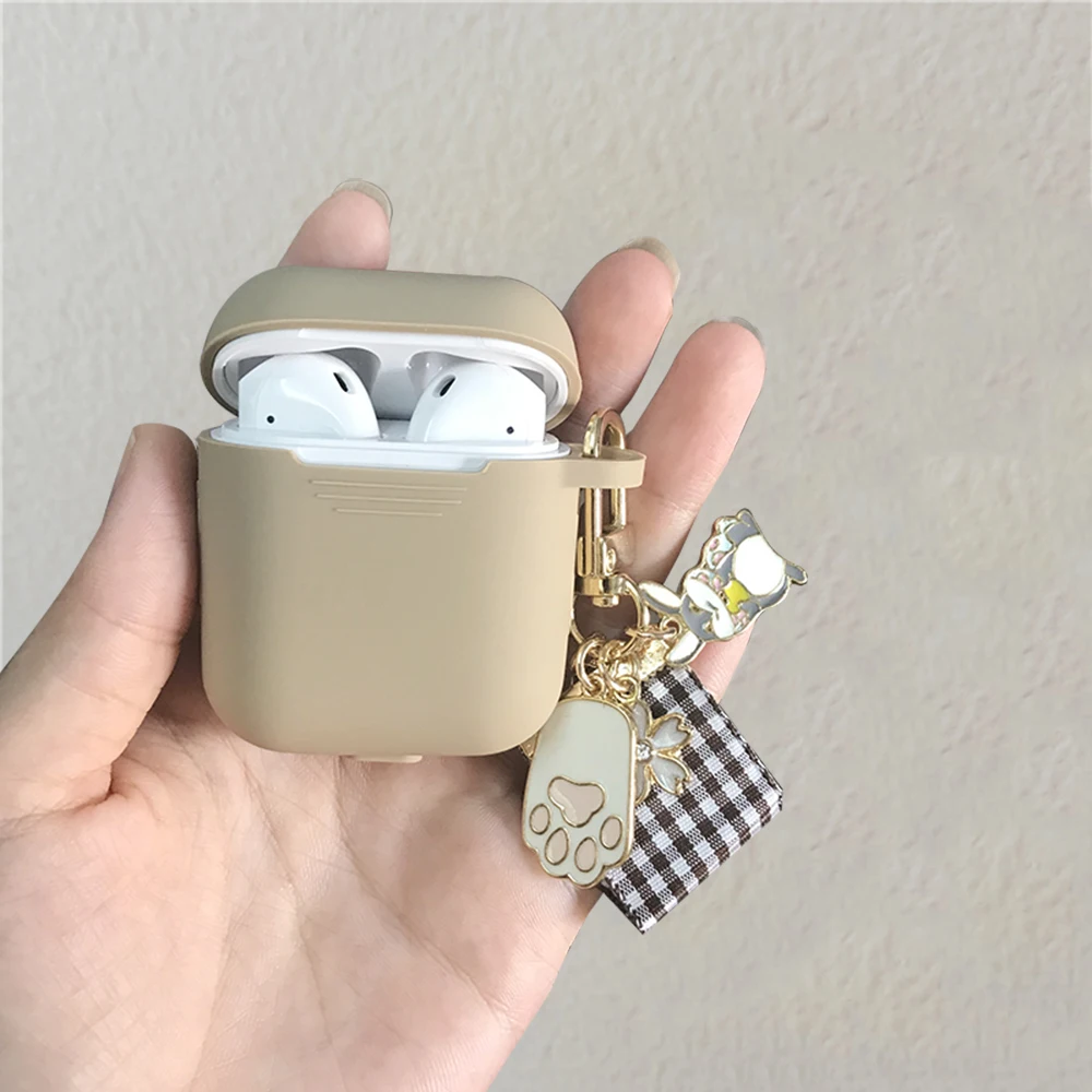 Мультфильм девушка защитный чехол для AirPods силиконовые bluetooth наушники чехол для Apple зарядное устройство для AirPods коробка крышка Анти-потеря подарок