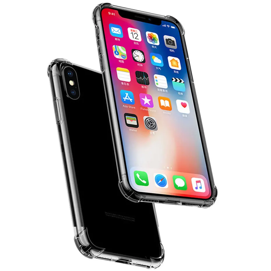 

YWEWBJH Clear Silicon Soft TPU Case For iPhone 7 7Plus 8 8Plus X XS MAX XR Transparent Case For iPhone 5 5s SE 6 6s 6Plus 6sPlus