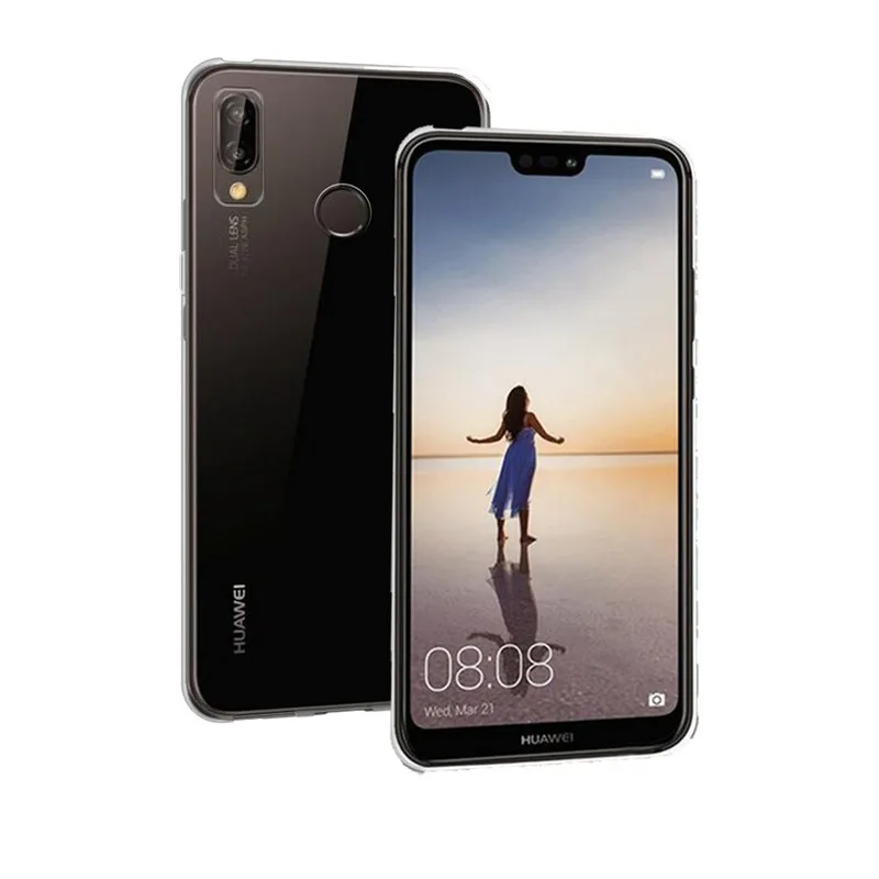 Для Huawei P20 Lite чехол мягкий прозрачный TPU для P20Lite силиконовая задняя крышка сумка |