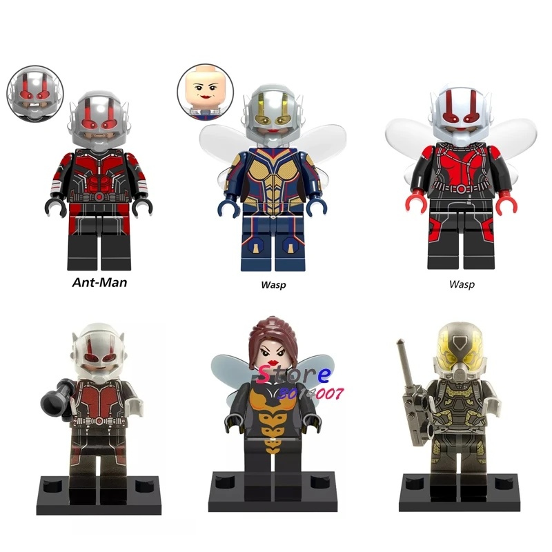 

Single Marvel Avengers Infinity War Thor Ant-Man and the Wasp Yellowjacket Scarlet Witch figure building blocks toy for children